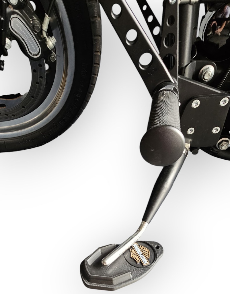 Harley Davidson  Motorrad Ständerplatte Seitenständerteller