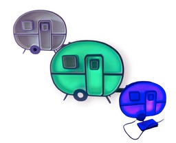 Wohnwagen Camping Wohnmobil Nachttischlampe